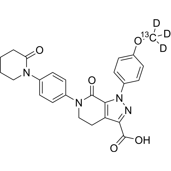 Apixaban acid-13C,d3 2748468-47-3